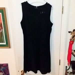 Black, lattice design black dress